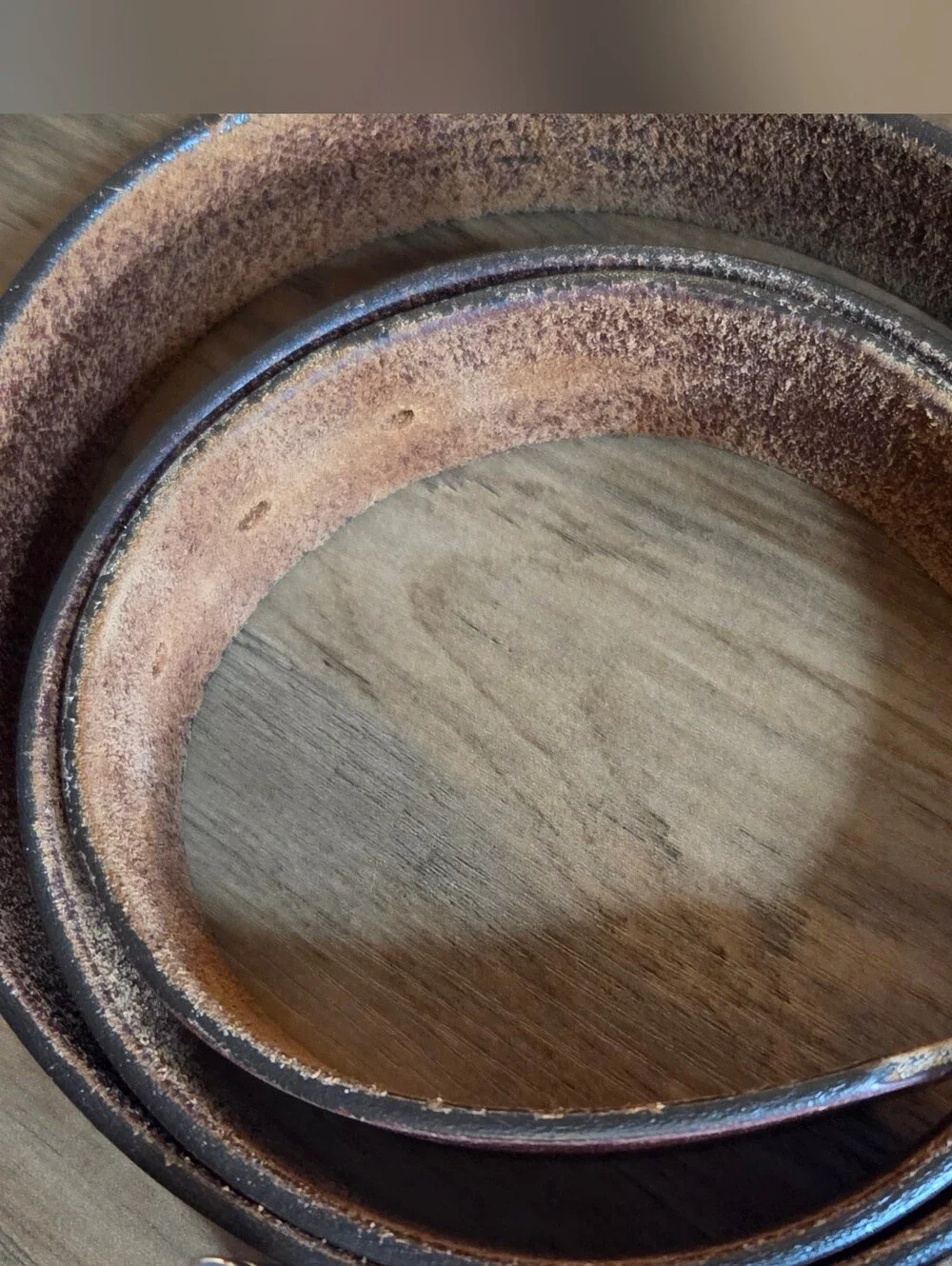 L.L. Bean Men's Brown Leather Belt - 46